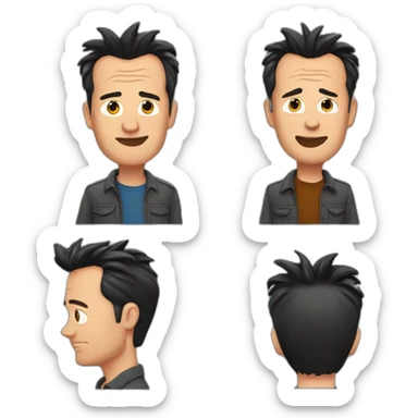 Chandler Bing says goodbye sticker