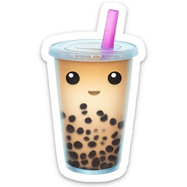 Bubble tea sticker