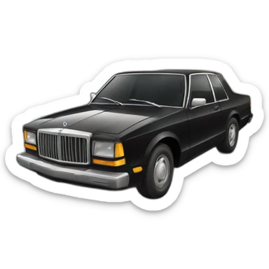 Black car sticker