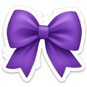 Purple bow  sticker