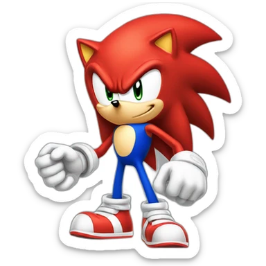 Knuckles sonic sticker