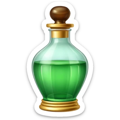 crystal luxurious embalming fluid elixir bottle sticker