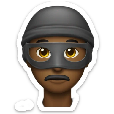 Bank robber emoji sticker