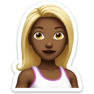 Fitness girl  sticker