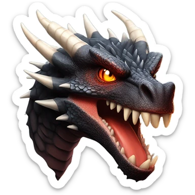Head of Drogon  sticker