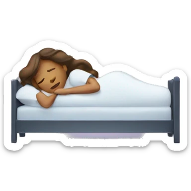 Falling asleep woman sticker