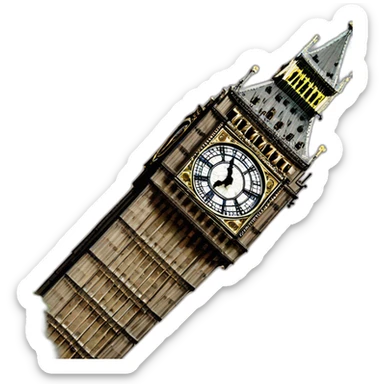 Big ben tower london sticker