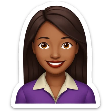 Rozonda Chilli Thomas with dark brown hair sticker