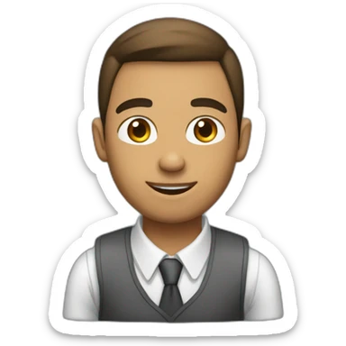 youmg man want to grow him self sticker