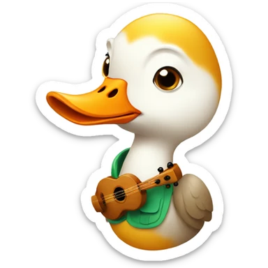 goose with ocarina sticker