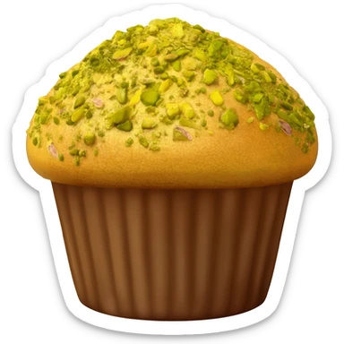 Muffins with pistachio sticker