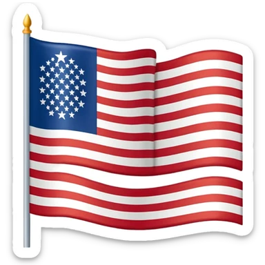 bandeiras dos estados unidos sticker