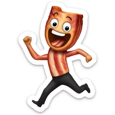 Dancing bacon sticker