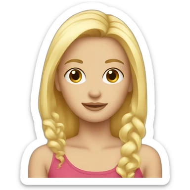 blonde sticker