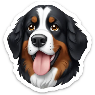 A Bernese mountain dog sticker