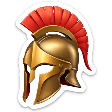 Casco espartano sticker