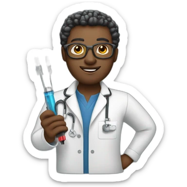 black computer scientist with screwdrivers sticker