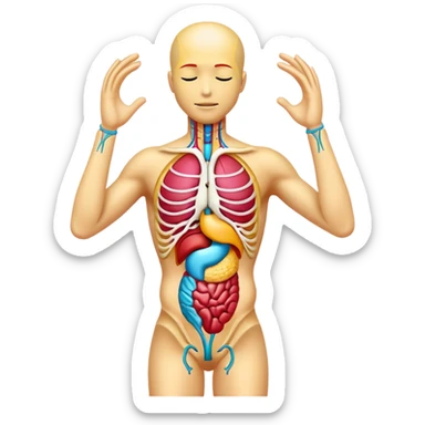 human body anatomy sticker