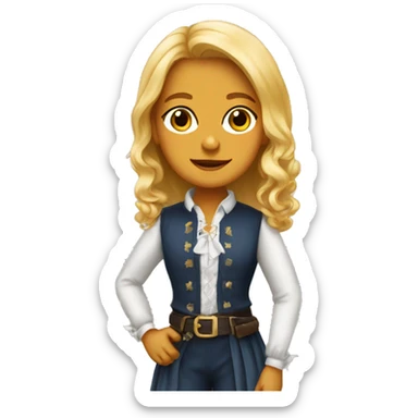 Cavalier, girl blong  sticker