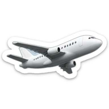 Avion qui se crache sticker