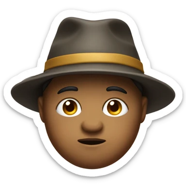 Little short fat man with pointy hat sticker