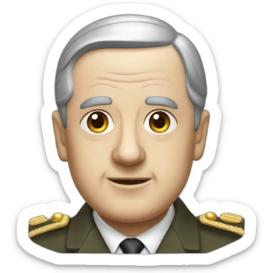 charles de gaulle applaudissant sticker