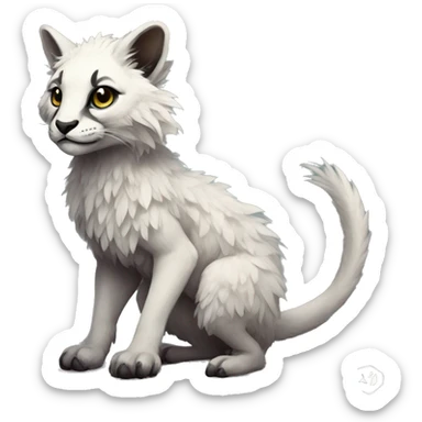 Modern Realistic Rare Fantasy Vernid-Trico-species by LiLaiRa full body sticker