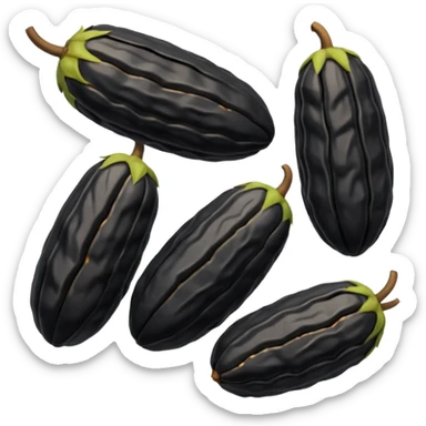 боби тонка, схож на ізюм чорні боби із зморшками, гірка з 5-6 штук sticker