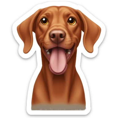 Vizsla growls  sticker