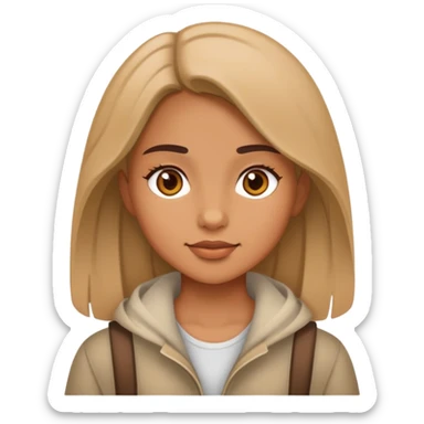 girl outdoor sticker