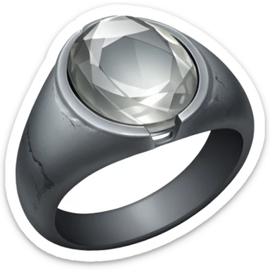 The Resurrection Stone is a smooth, translucent gray stone, typically worn as a ring. It has the power to summon the spirits of the dead, allowing the holder to communicate with them. sticker