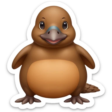 Fatty the platypus sticker