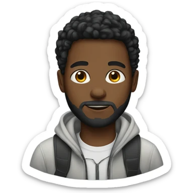 black boys with beards sticker