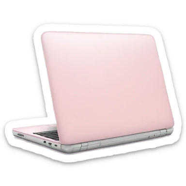 Light pink laptop sticker