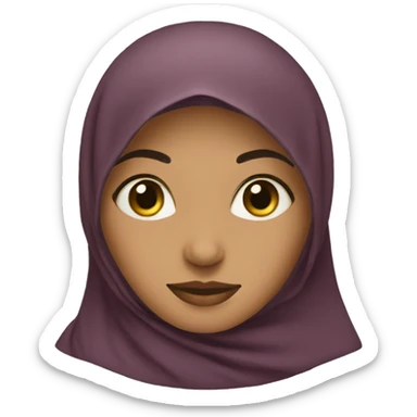 niqabi woman  sticker