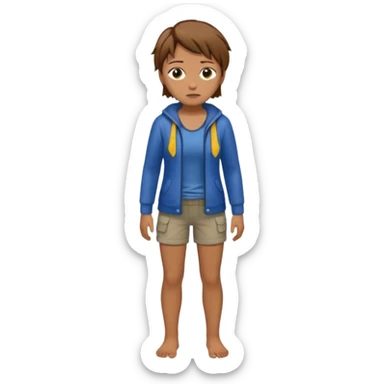 shipwreck survivor, full body sticker