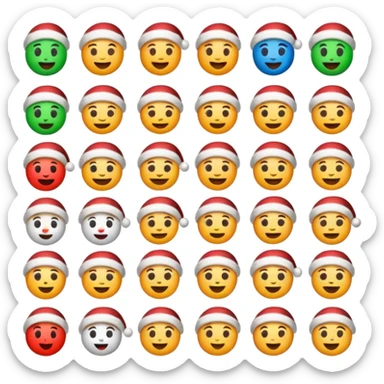 Can you make different Christmas emojis  sticker
