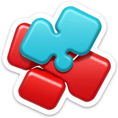  luck (#00A3E0) and red (#F9423A) sticker