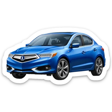 Blue Acura ilx 2023 sticker
