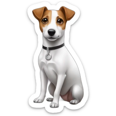 Jack Russell sur un canapé sticker