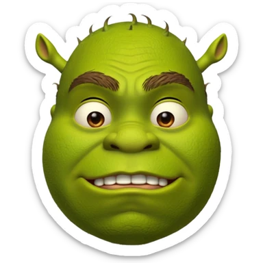 Shrek farting sticker