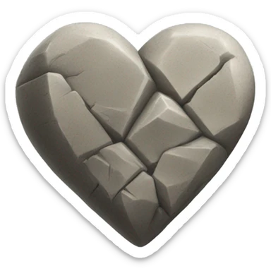 Heart of stone sticker