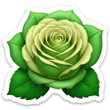 Green Rose sticker