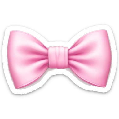 Baby pink bow sticker