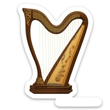 Harp sticker