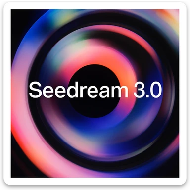 remake this and make "Seedream 3.0" bit bigger sticker