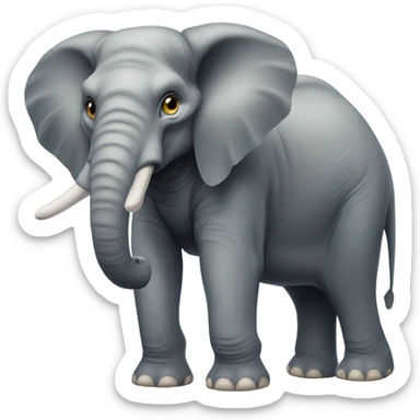 Mean Elephant sticker