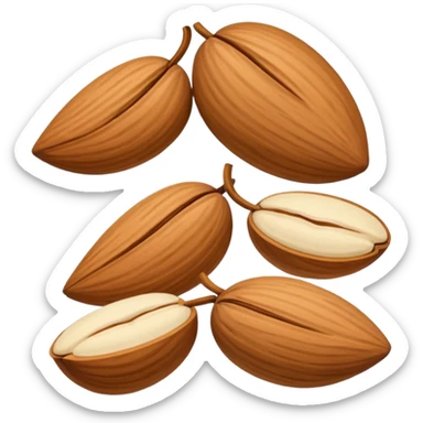 Almond emoji correctly  sticker