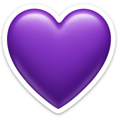 Purple heart  sticker