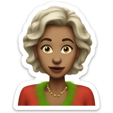 grinch trad wife sticker